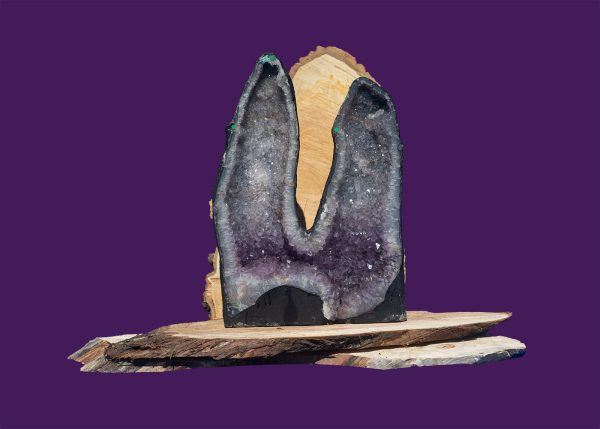 Amethist tweeling geode